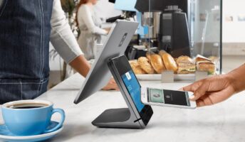 Square POS at a cafe