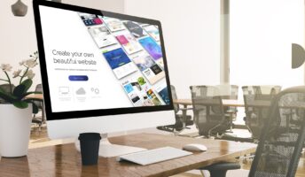 Wix website builder on desktop