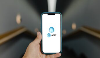 AT&T logo on phone