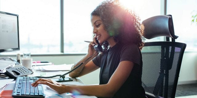 Secretary on VoiP phone