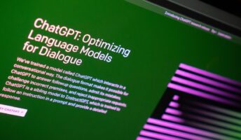 Website showing chatgpt