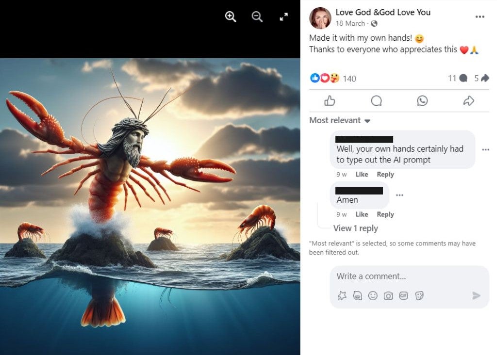 Bizarre images have been popping up on social media