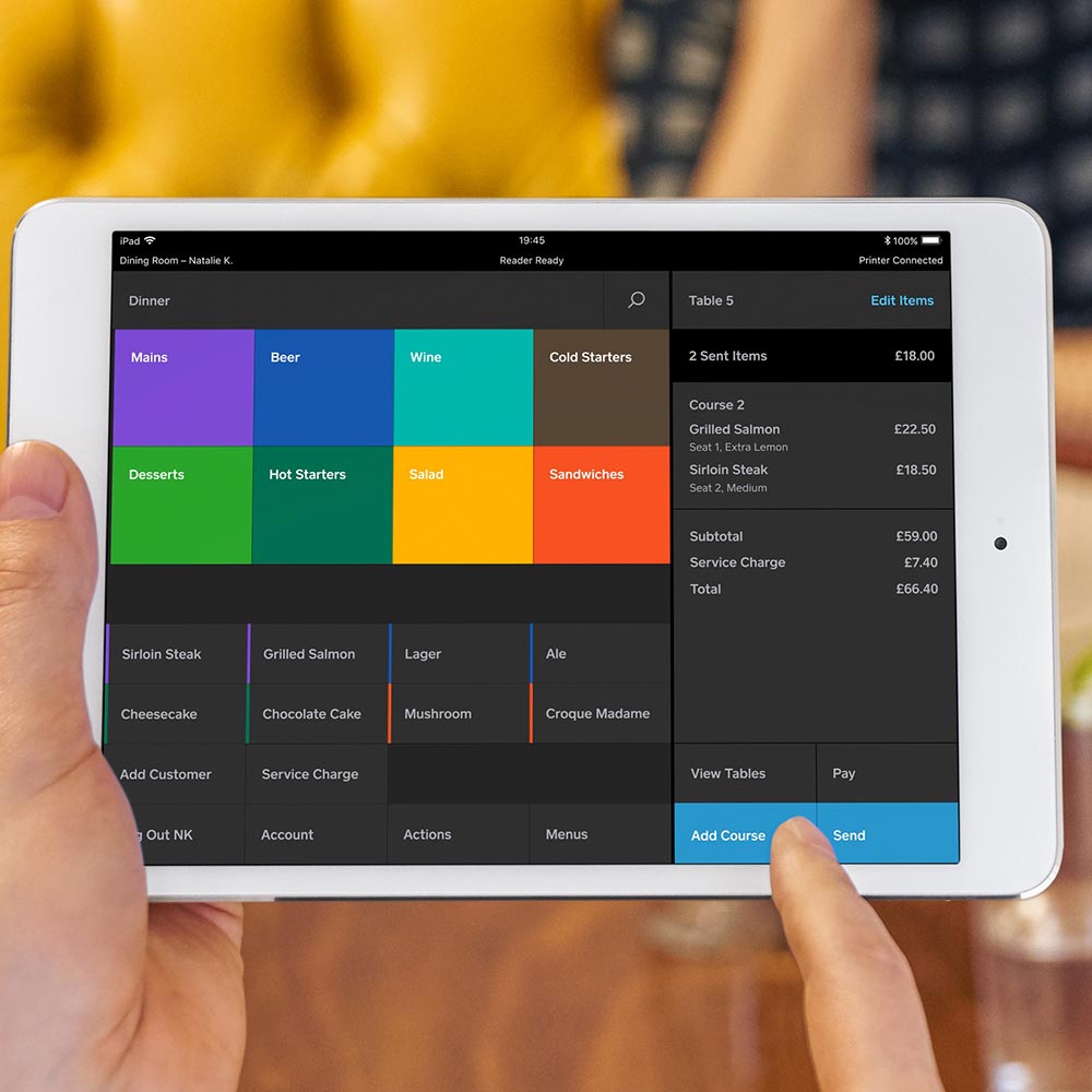 square restaurants interface