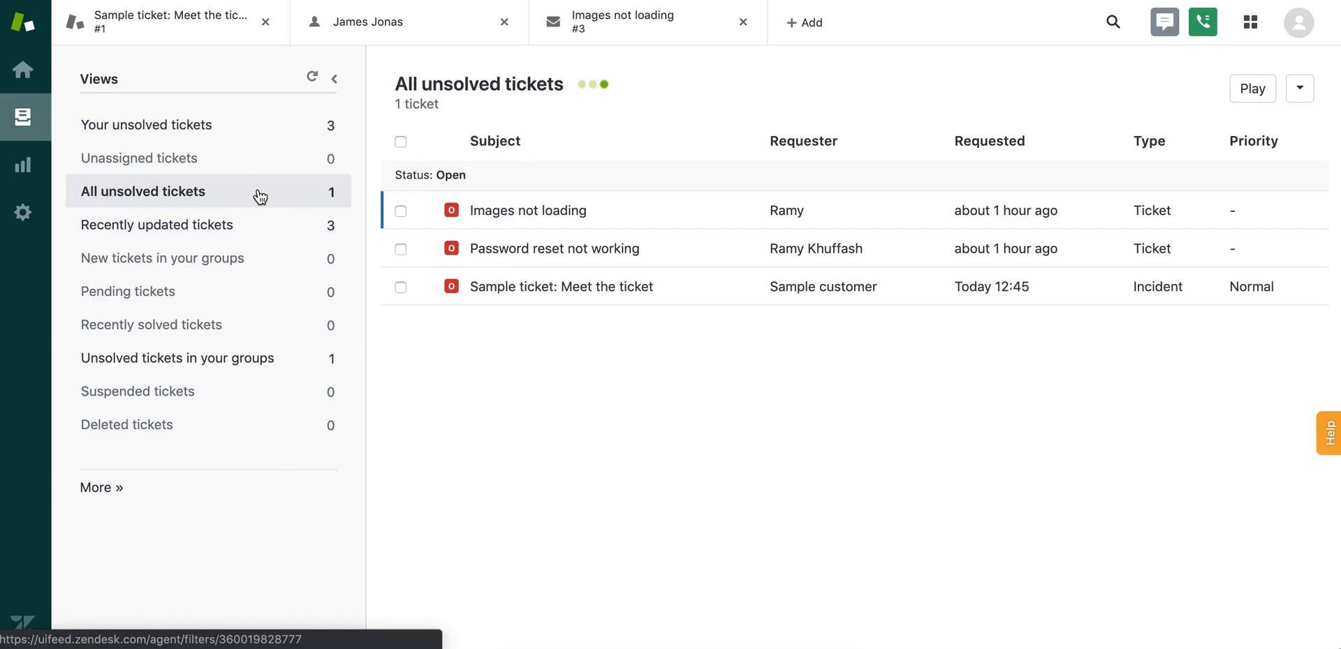 Zendesk Support Tickets
