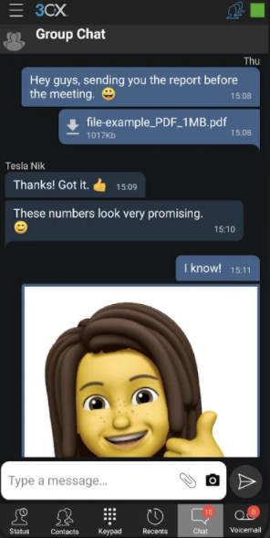 3CX App Message
