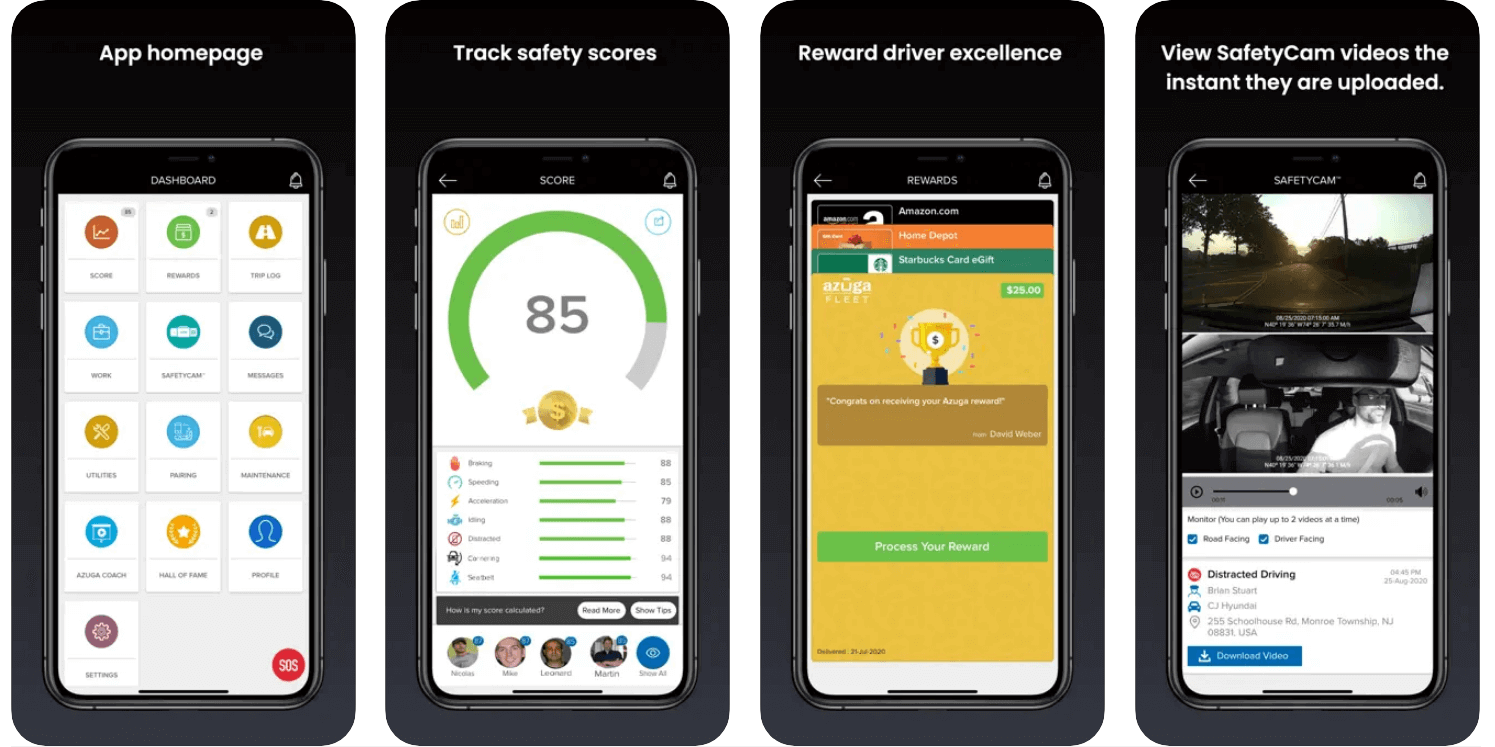 Azuga: mobile app