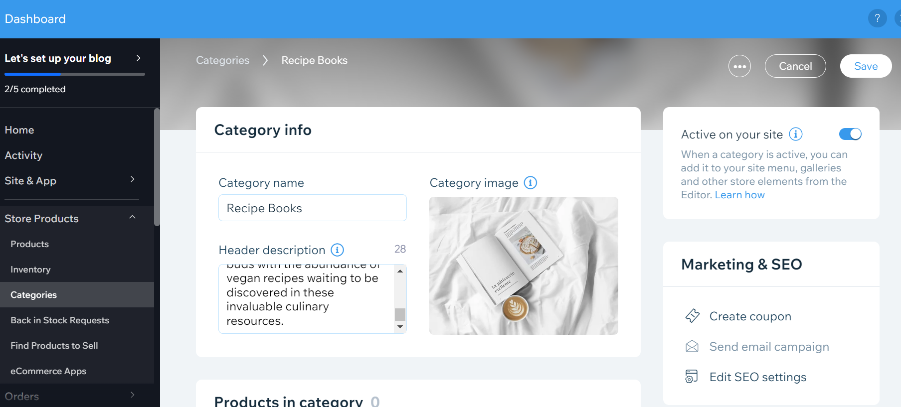 Build Categories