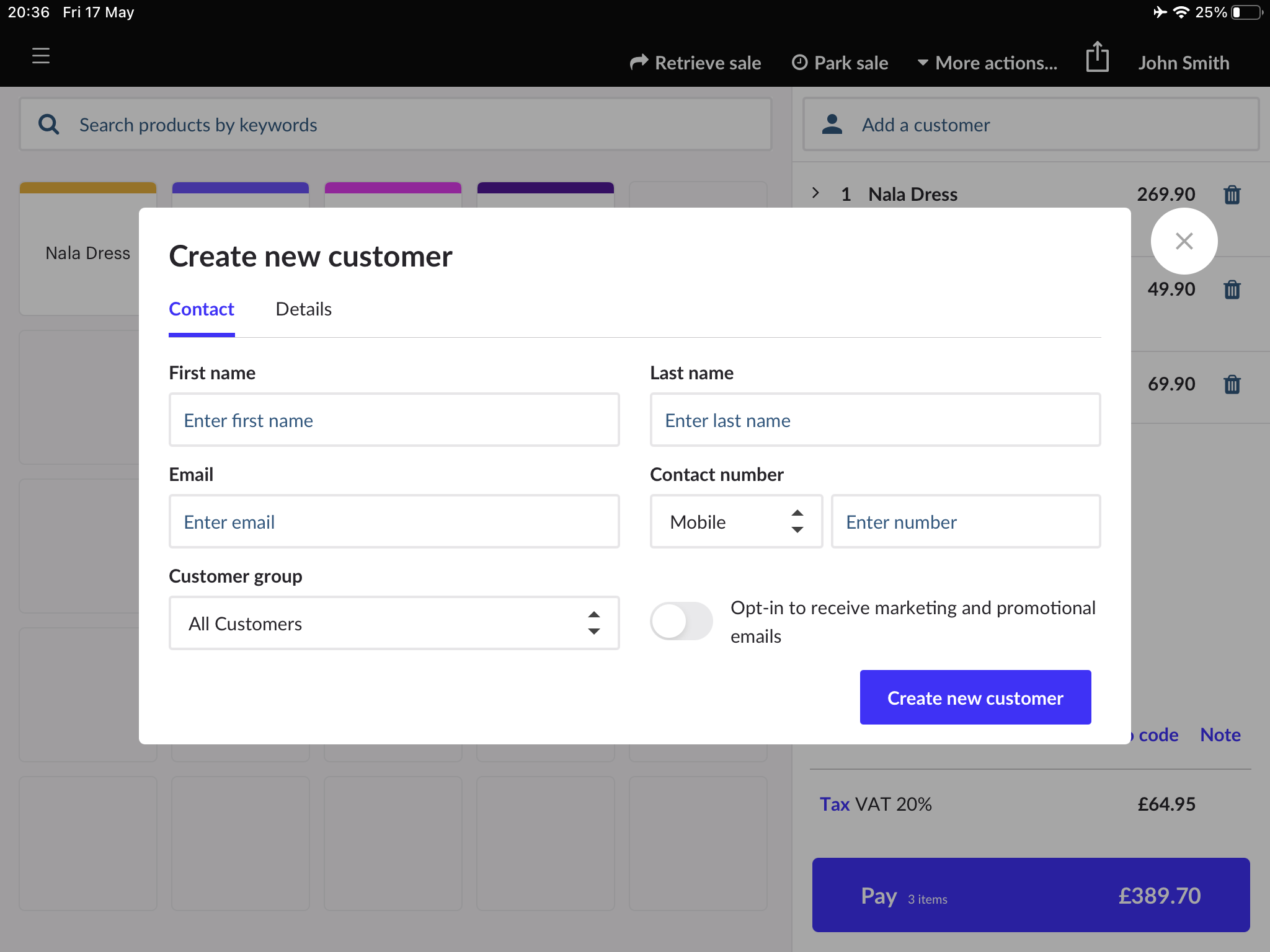 Lightspeed customer profiles feature