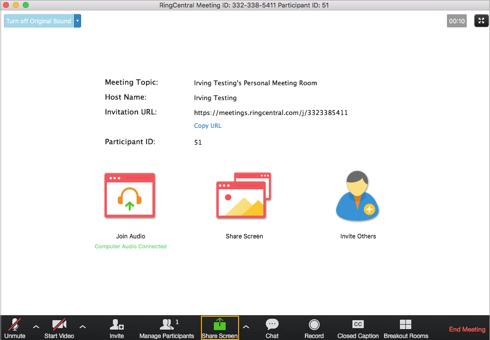 RingCentral app