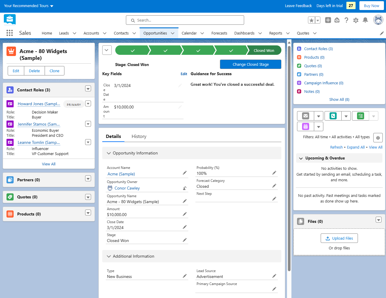 Salesforce Opportunity View (March 2024)