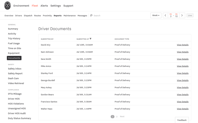 Samsara driver documents