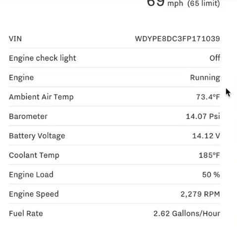 Samsara FMS vehicle info