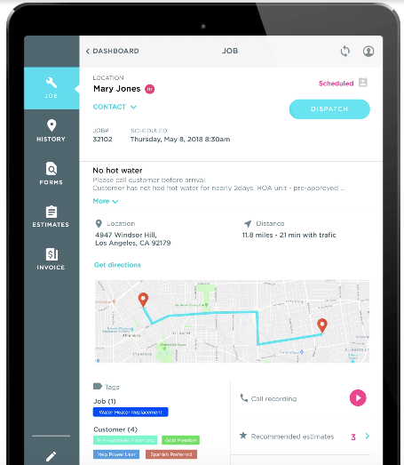 ServiceTitan Mobile Customer