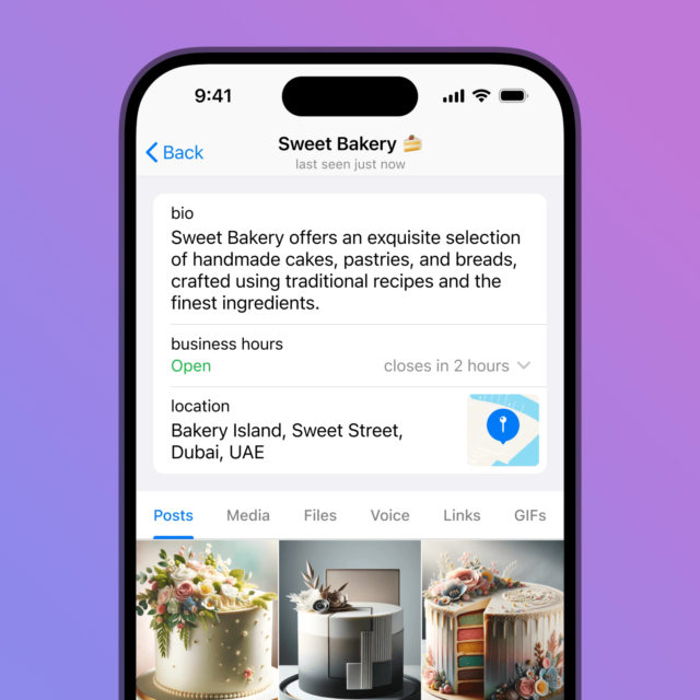 Telegram Business: Locations