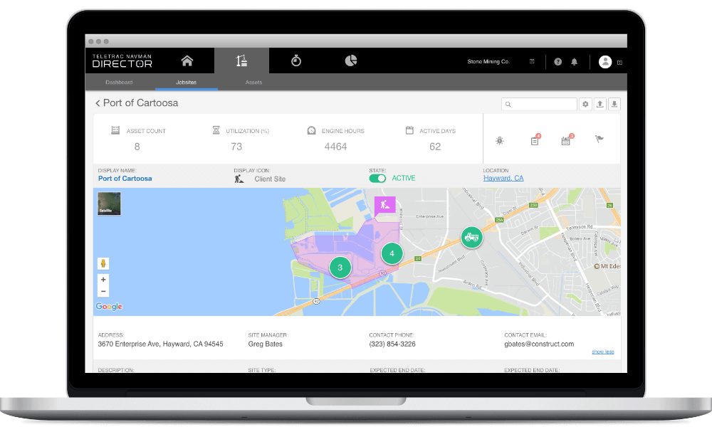 Teletrac Navman GPS asset tracking