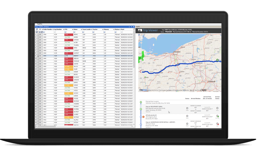 Trimble TMS: map
