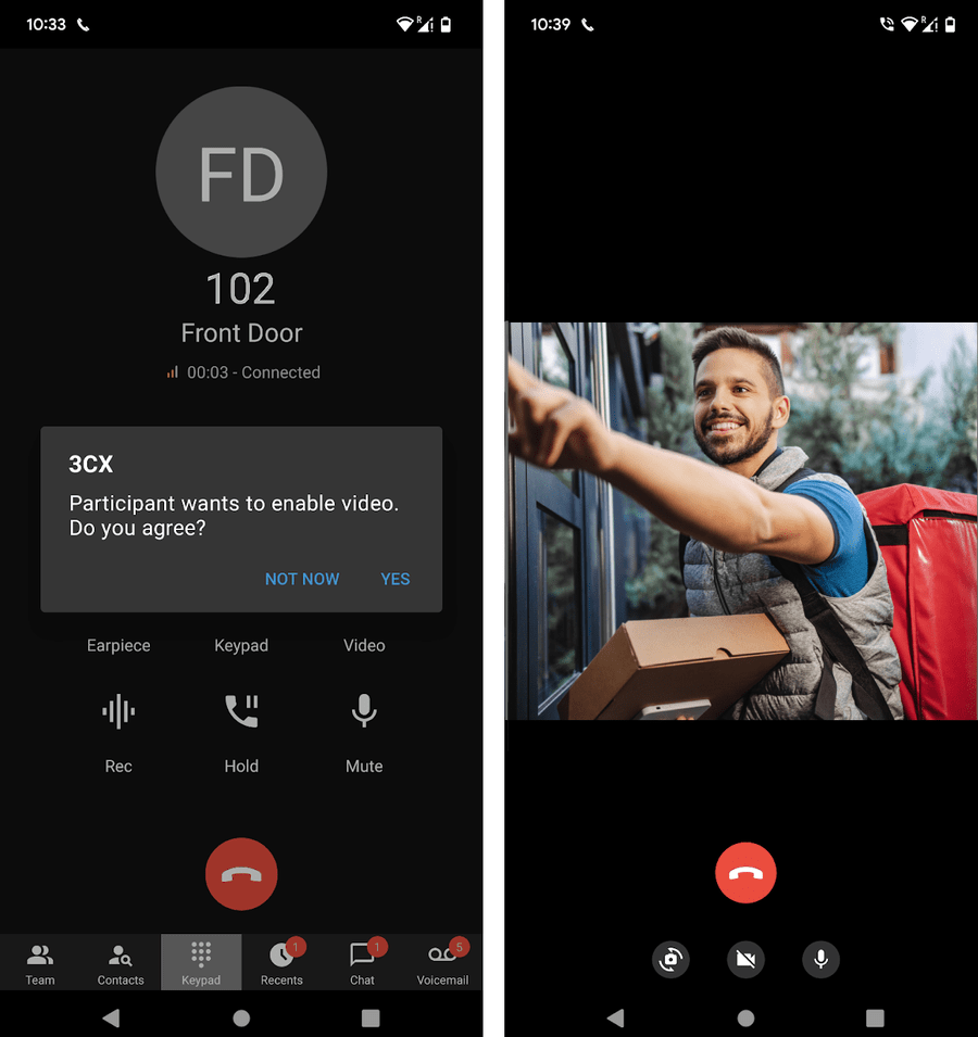 3CX app screenshot