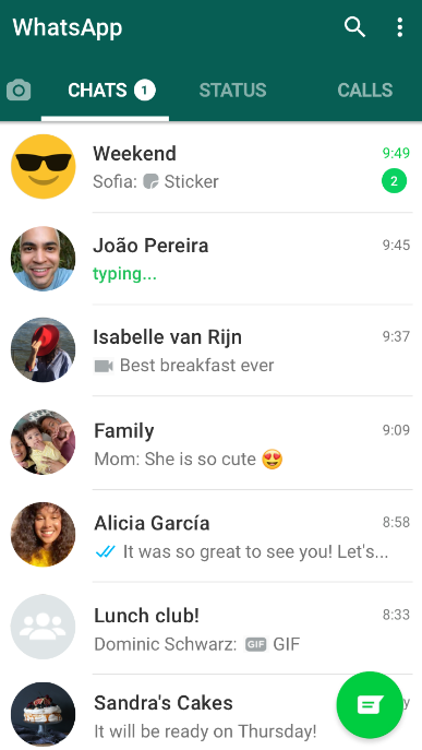 WhatsApp Contacts