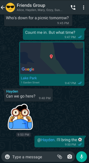 WhatsApp Group Chat